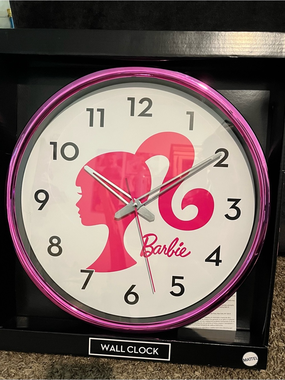 New Barbie wall clock